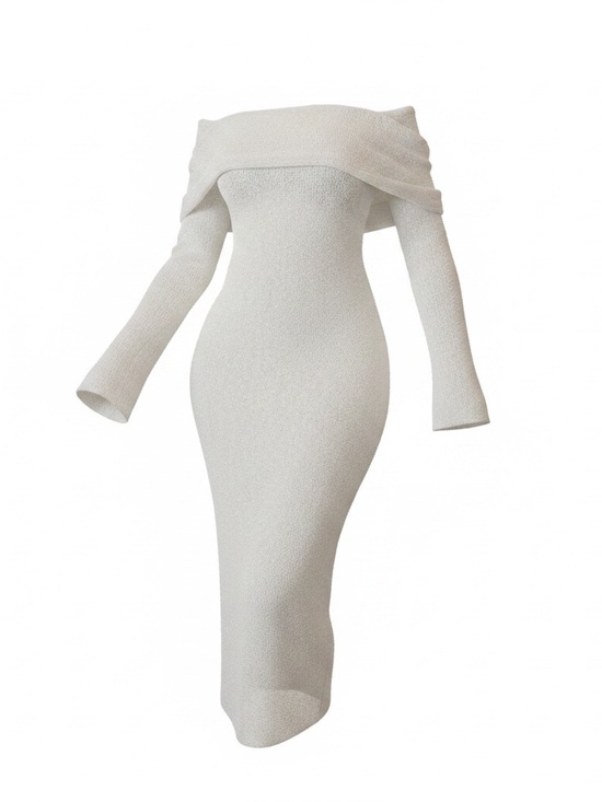 Other - White off shoulder maxi cover up